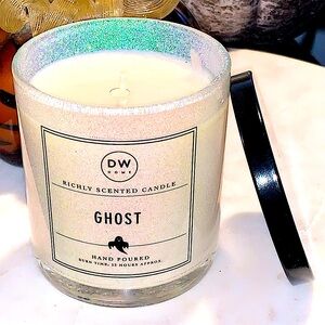 DW HOME CANDLE GHOST RICHLY SCENTED NEW WHITE SPARKLE NEW 1 WICK